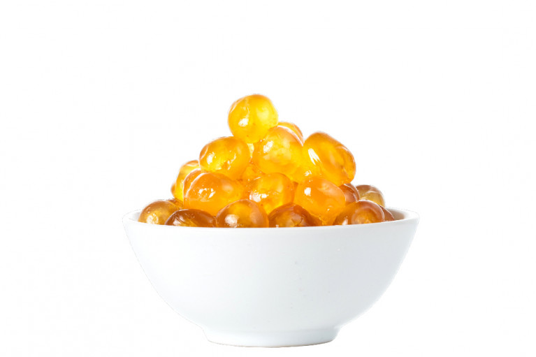 Jar of candied yellow cherries 500g