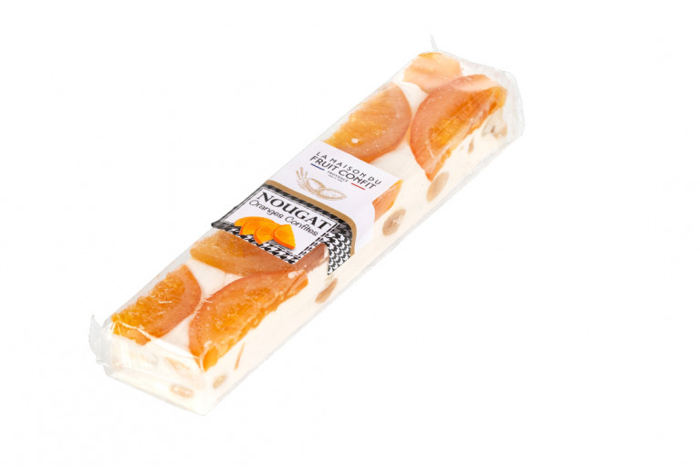 nougat bar with candied orange slices 100g