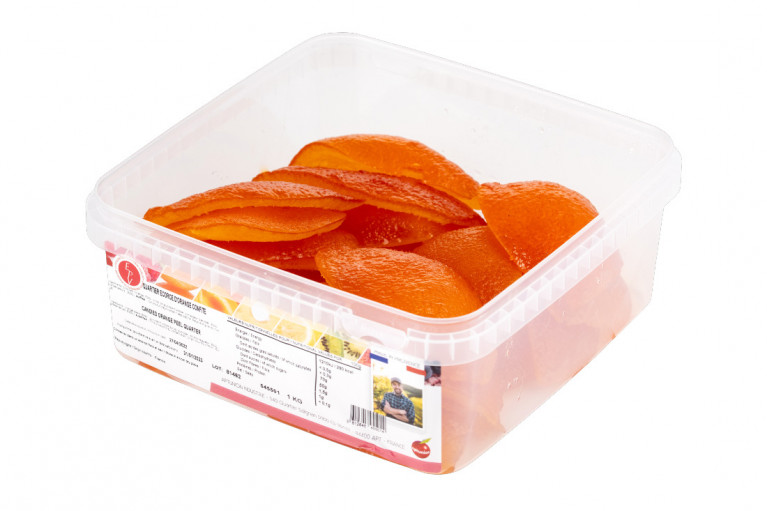 LA PATELIÈRE - Écorces d'Oranges Confites - Moelleuses - Pour Agrémenter  vos Cakes et Autres Gâteaux - Fabriqué en France - Sans OGM - 100g (lot de  6) : : Epicerie