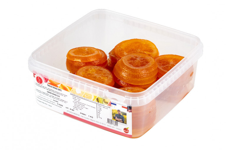 Tranches d'orange confites par 1 kg
