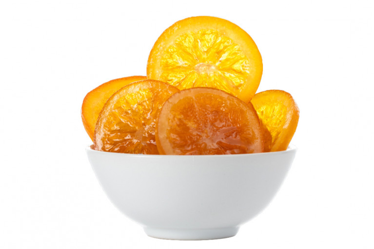 Tranches d'oranges confites