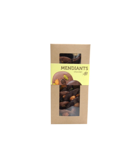 Assorted dark and milk chocolate beggars 130g