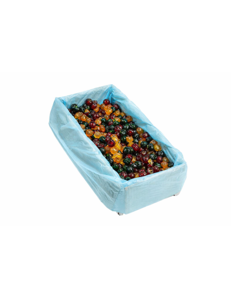 Candied tricolour cherries, 20–22 mm, in a 5 kg professional-size box