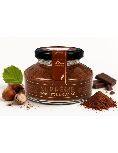 Pâte à tartiner - Suprême de noisettes et cacao BIO