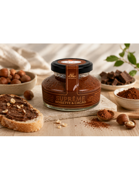 Pâte à tartiner - Suprême de noisettes et cacao BIO