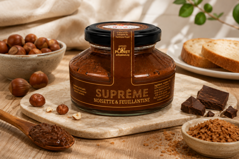 Pâte à tartiner - Suprême de noisettes et feuillantine BIO