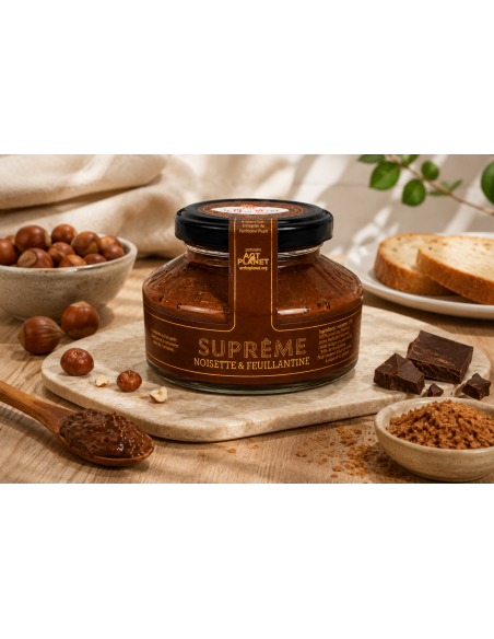 Pâte à tartiner - Suprême de noisettes et feuillantine BIO
