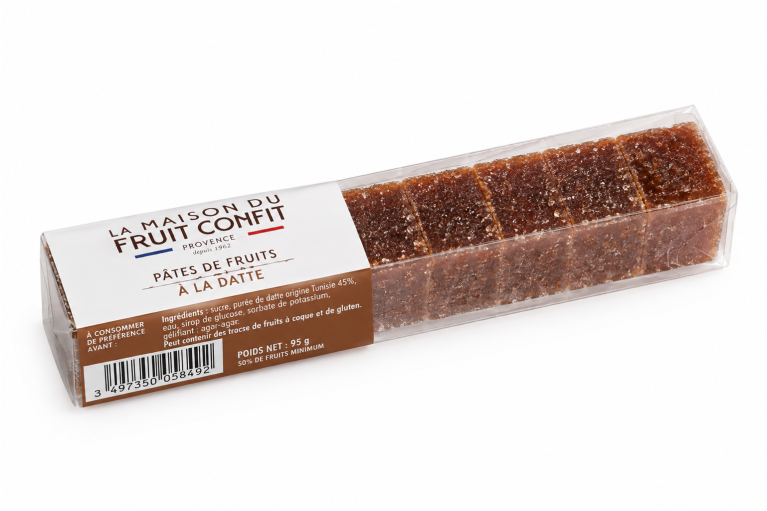 Pâtes de fruits à la datte 95 g | Maison du Fruit Confit