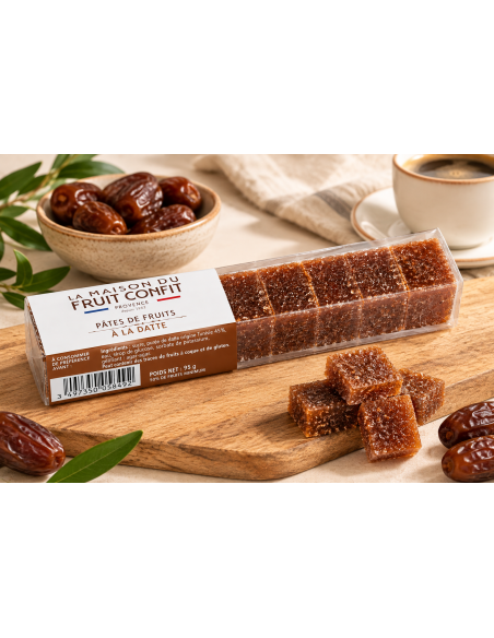 Pâtes de fruits à la datte 95 g | Maison du Fruit Confit