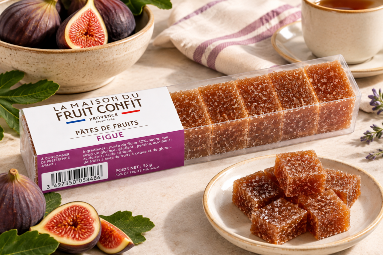 Fig fruit jelly 90 g: 51% fig pulp, soft and melt-in-the-mouth