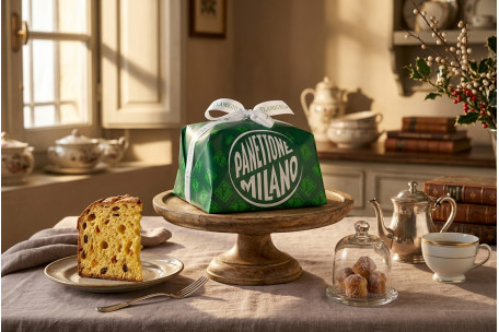 Milano Panettone 500 g with Natural Sourdough, Raisins and Candied Citrus Peels 2