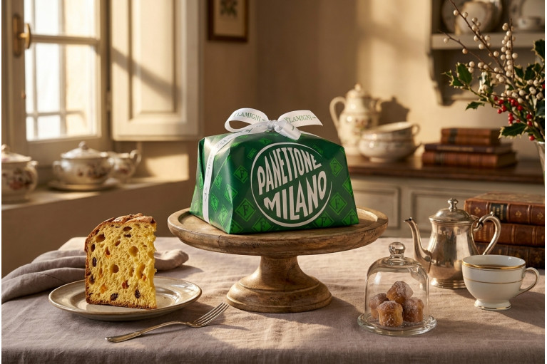 Milano Panettone 500 g with Natural Sourdough, Raisins and Candied Citrus Peels