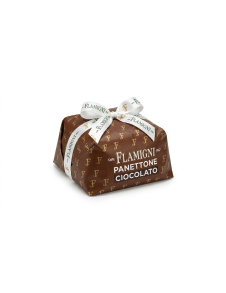 Iced Chocolate Panettone 500 g with Natural Sourdough, No Raisins or Candied Fruit