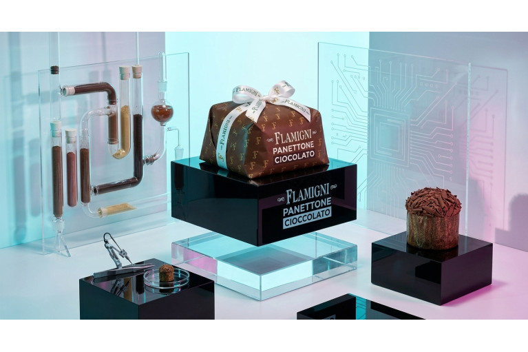 Panettone glacé au chocolat 500 g au levain naturel, sans raisins ni fruits confits