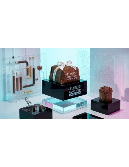 Panettone glacé au chocolat 500 g au levain naturel, sans raisins ni fruits confits