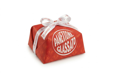 Panettone glacé 500 g au levain naturel, raisins secs et écorces d'orange confites
