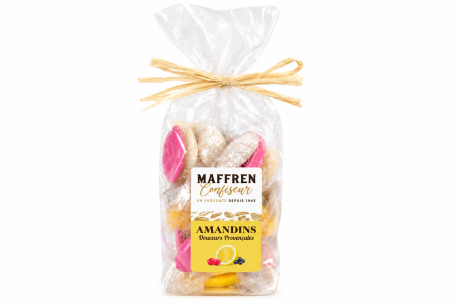 Provençal Amandins Raspberry, Blackcurrant & Lemon – 100 g